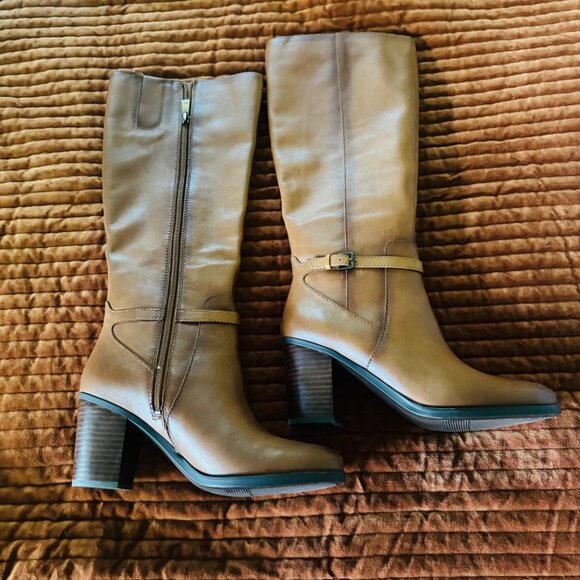 NIB NATURALIZER "KALINA" KNEE-HIGH BOOT "CIDER SPICE" BROWN 8 Wide - Picture 8 of 15